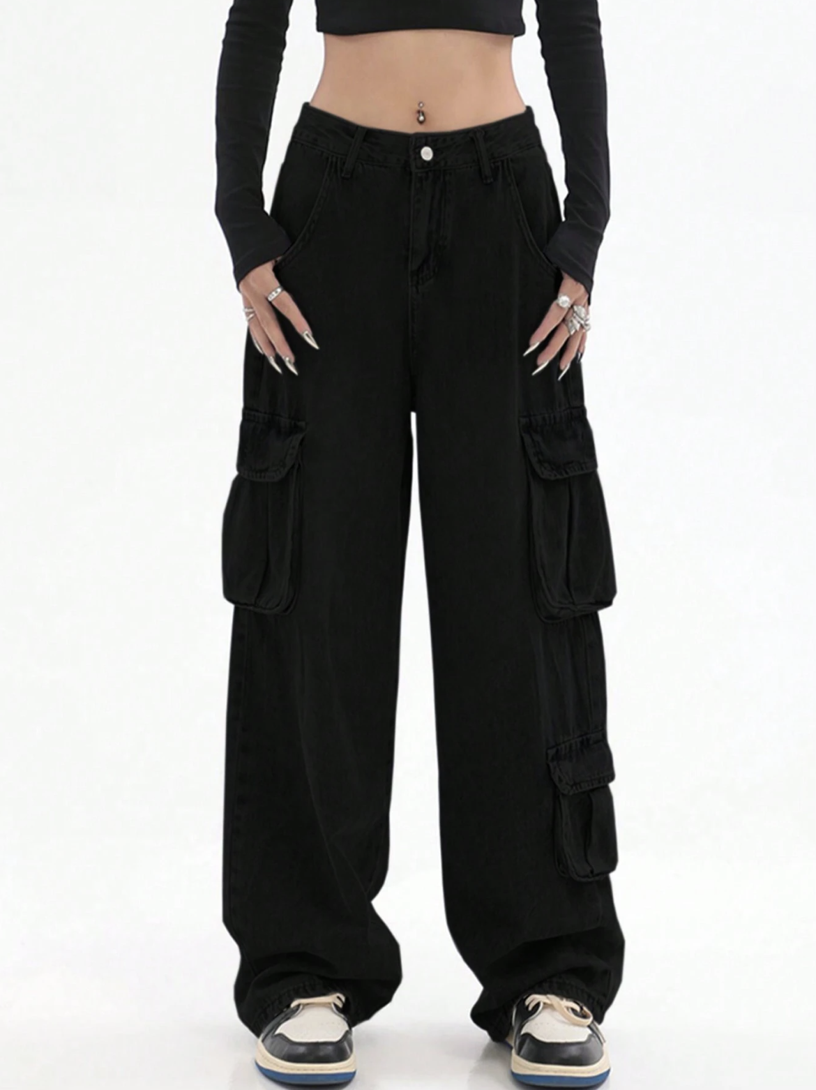 Henny Black Cargo Pants – LA CHIC PICK