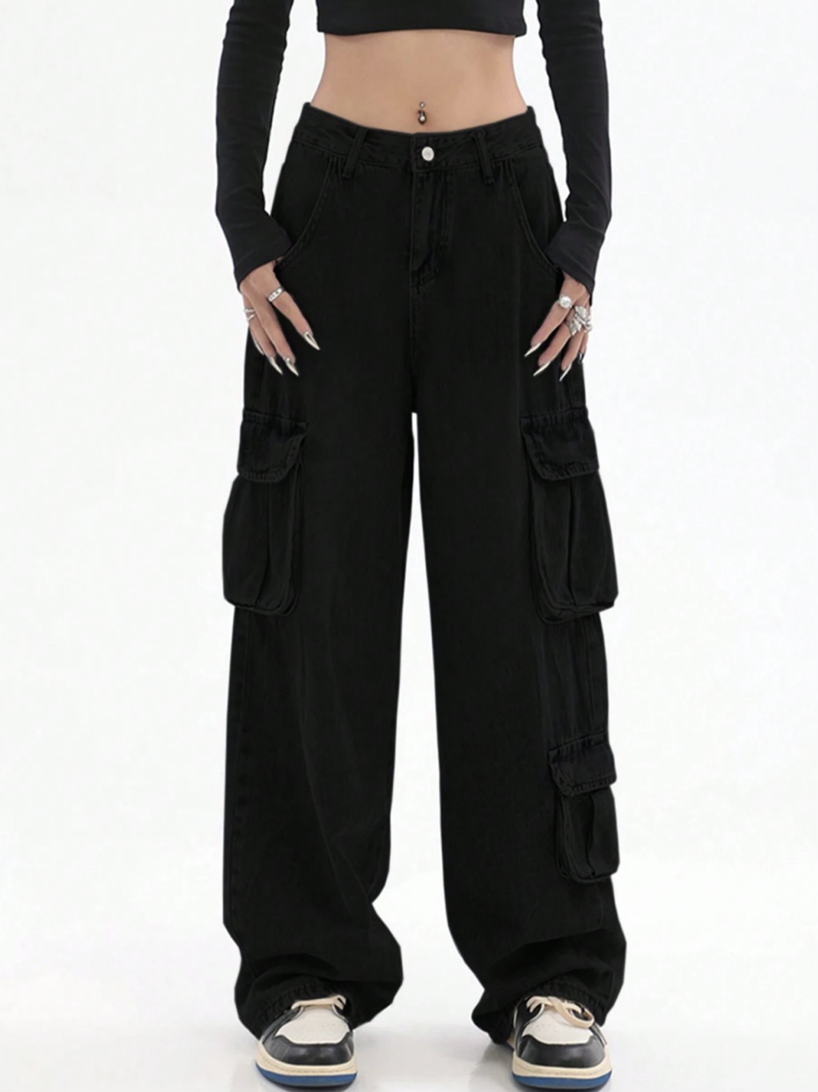 Henny Black Cargo Pants LA CHIC PICK