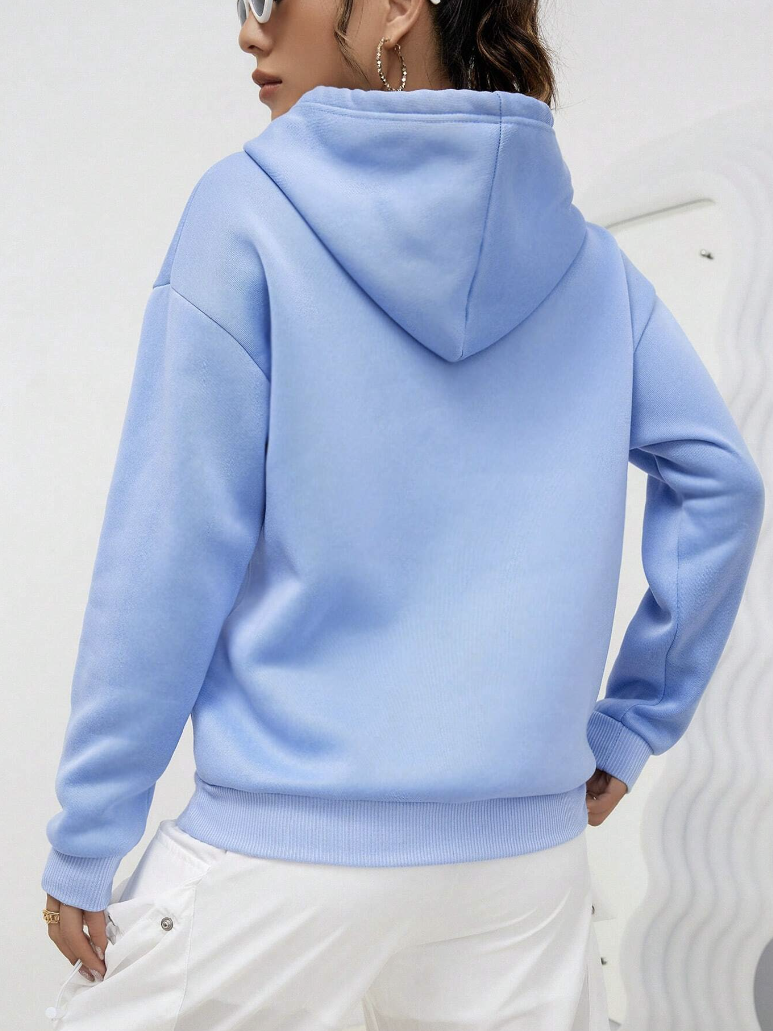 Oversized baby store blue hoodie