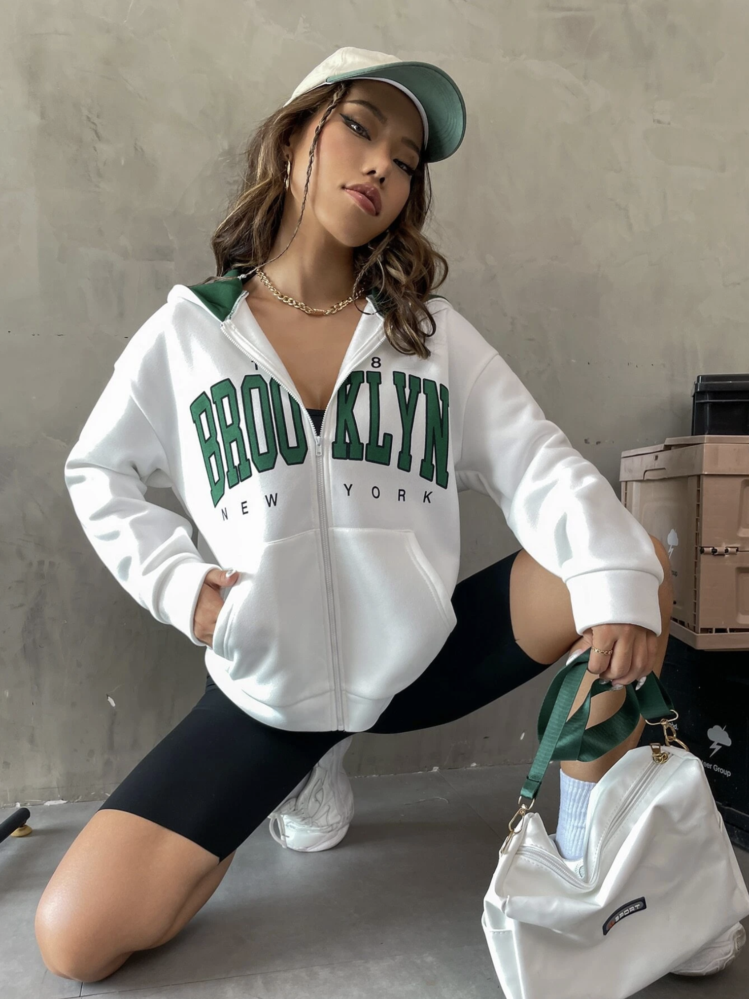 White on sale brooklyn hoodie