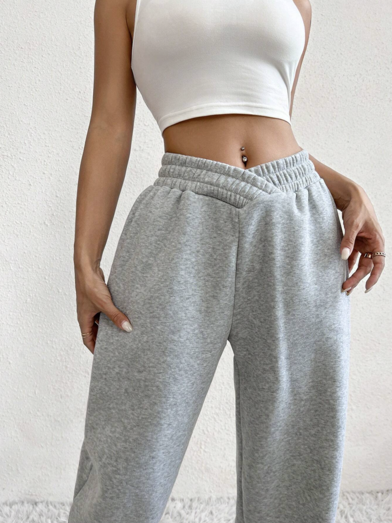 Denise Grey Fleece Sweatpants - Image 4