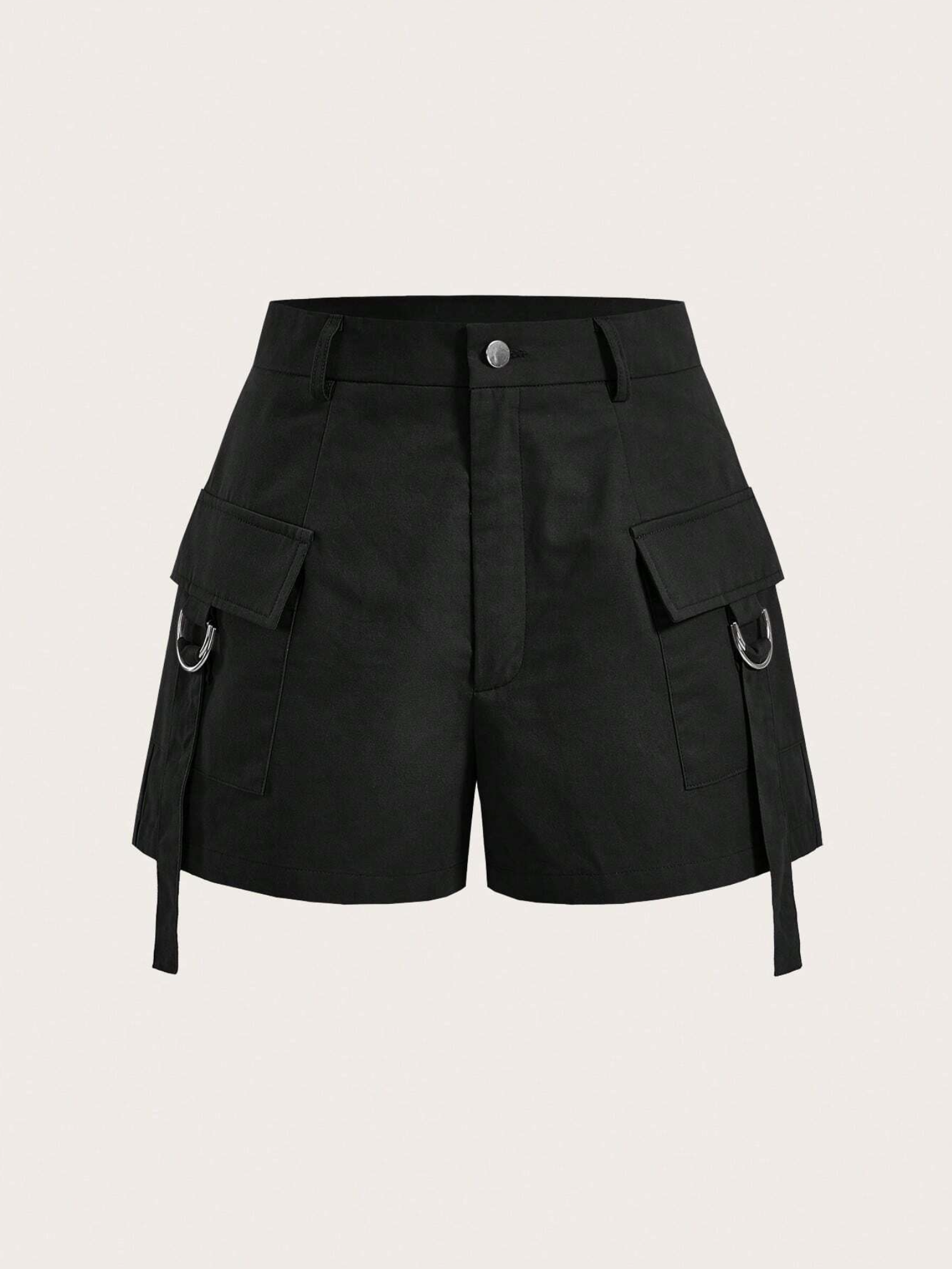 timsy-black-cotton-cargo-pocket-shorts-la-chic-pick