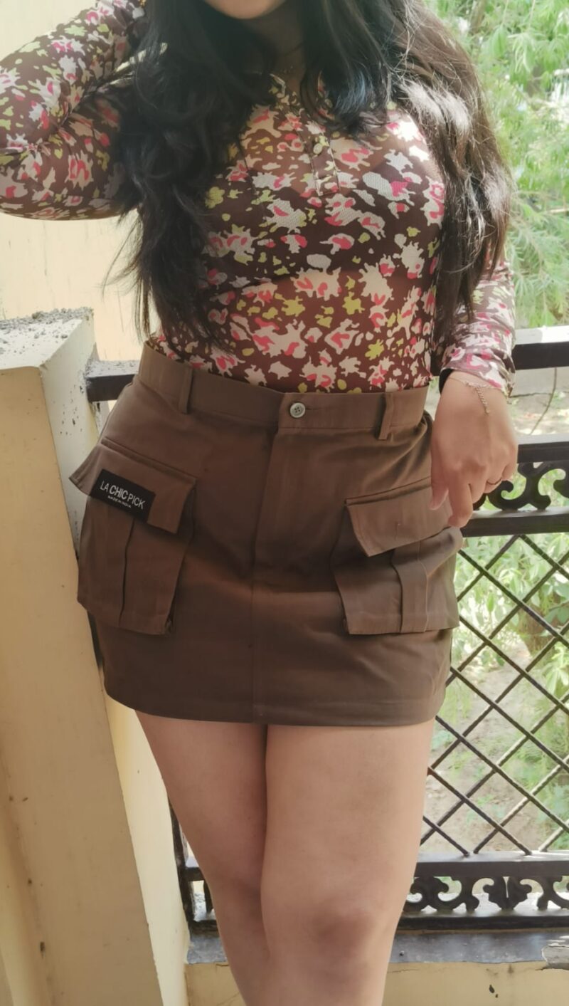 Pristy Floral Print Full Sleeves Collared Mesh Top - Image 2