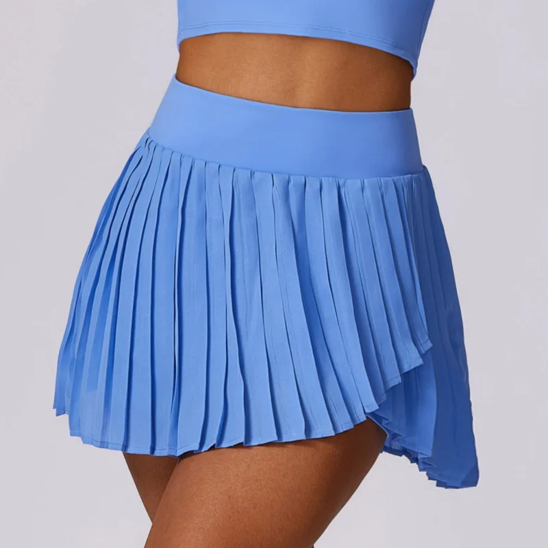 High Performance Tennis Skirt With Attached Shorts in Puple | Black | Blue | White - Image 7