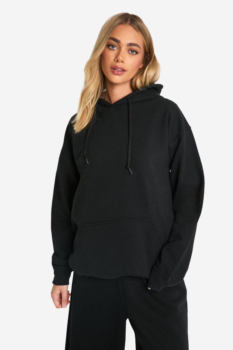 Cora Black Self Care Printed Oversized Hoodie - Image 2