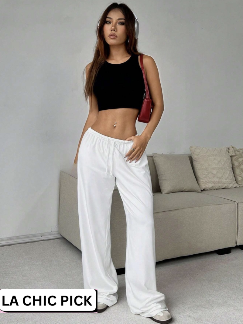 Sheena White Oversized Low Waist Jogger - Image 4