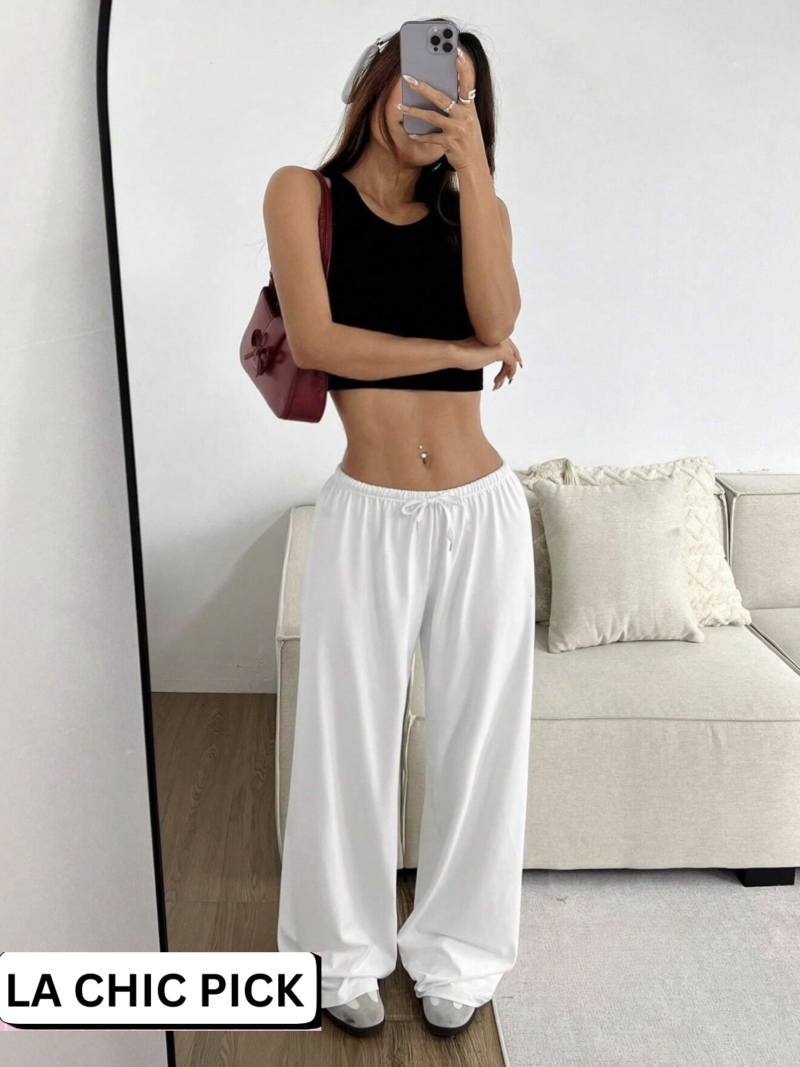 Sheena White Oversized Low Waist Jogger - Image 5