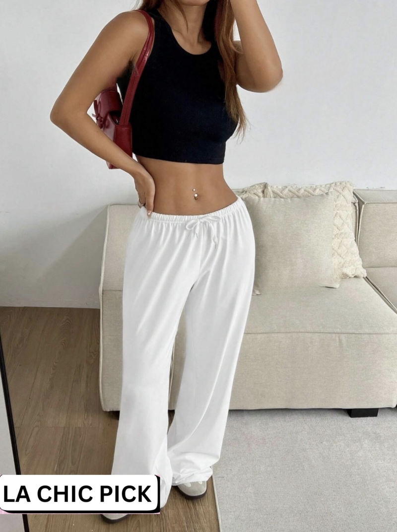 Sheena White Oversized Low Waist Jogger - Image 6