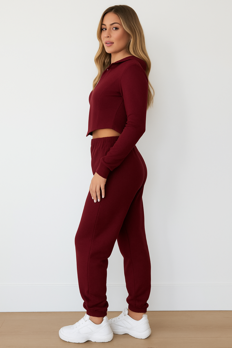 Amby Rib Wine Corset Top - Image 3