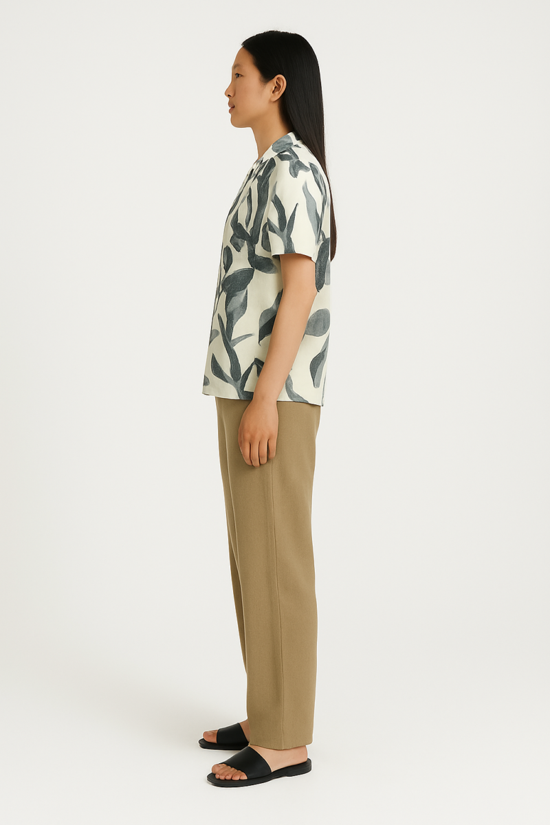 Tanny Creme Floral Relaxed Fit Shirt - Image 4
