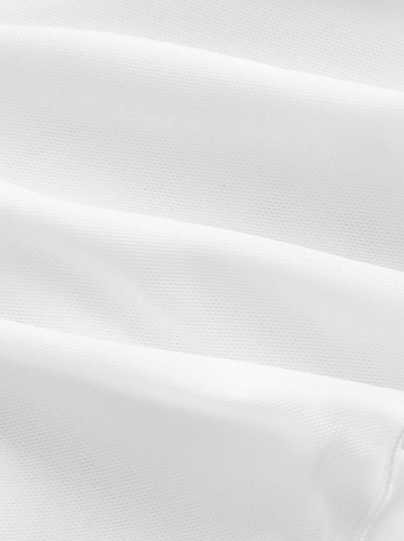 Celina White Stretchy Mesh Tie Neck Off Shoulder Crop Top - Image 4