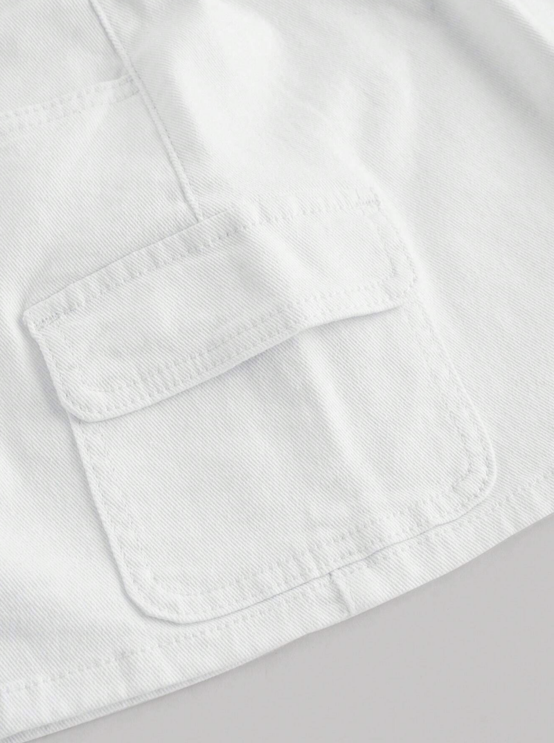 Dixy White Cargo Mini Skirt - Image 4