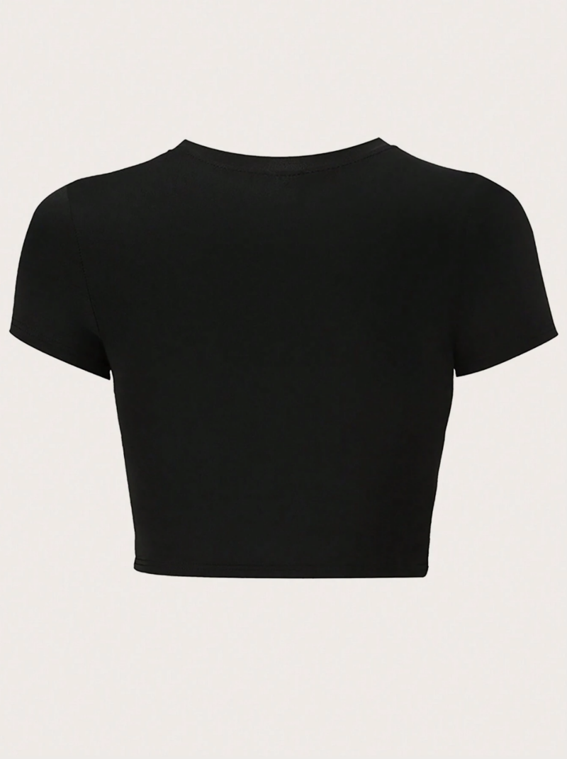 Never Wrong Black Baby Tee - Image 2