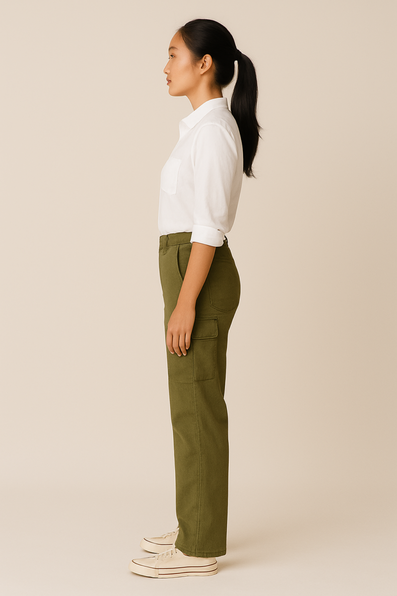 Kimmy Green Cargo Pants - Image 3