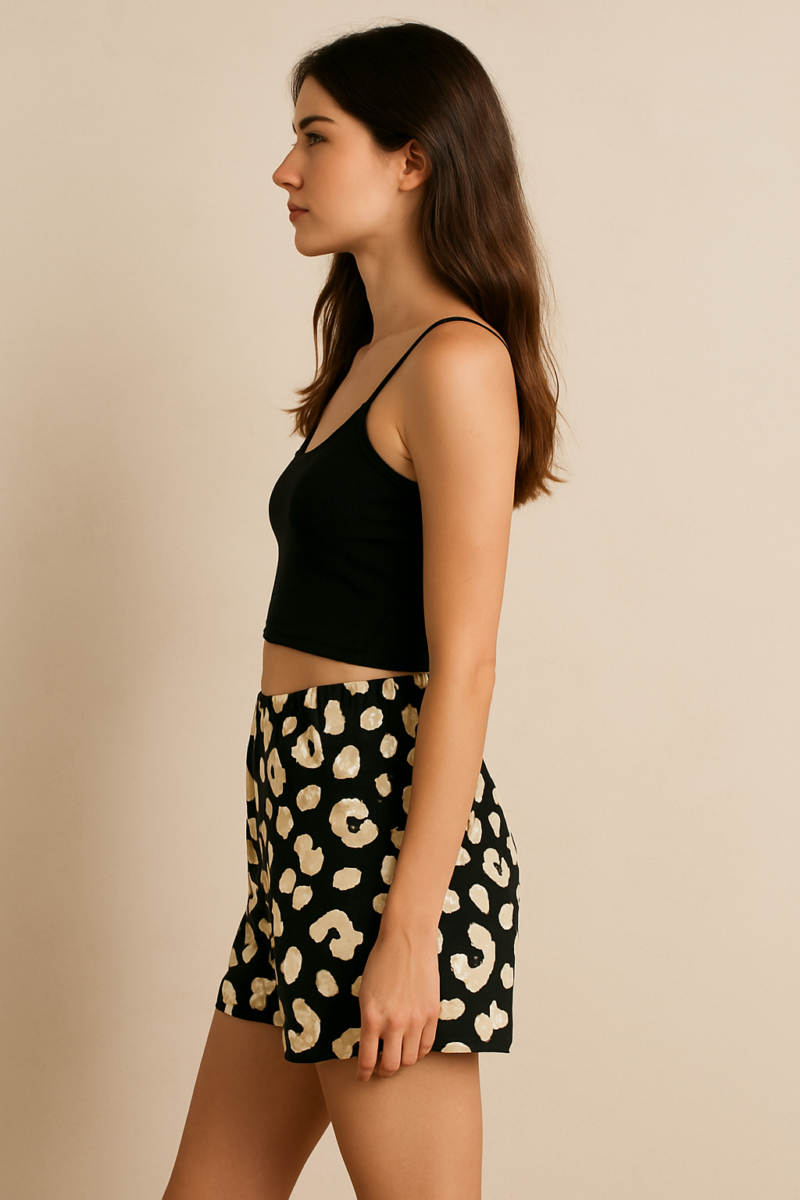 Baira Animal Print High Stretch Shorts - Image 2