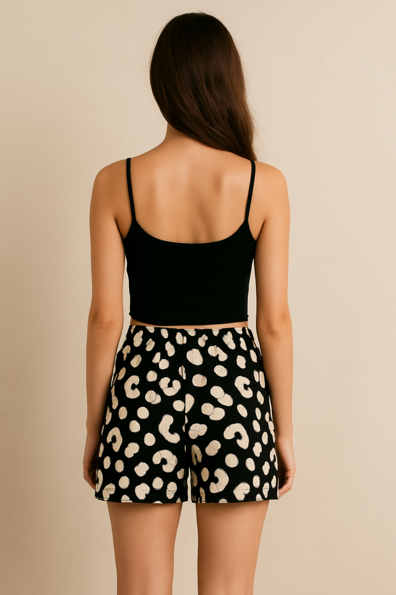 Baira Animal Print High Stretch Shorts - Image 3