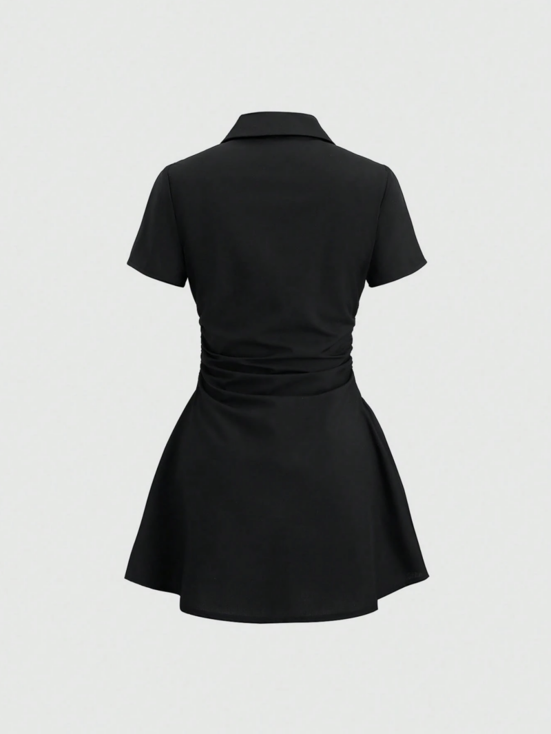 Reeh Black Half Sleeves Shirt Dress - Image 2