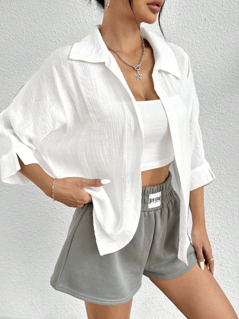 Pauly Creme Relaxed Fit Cotton Shirt - Image 6