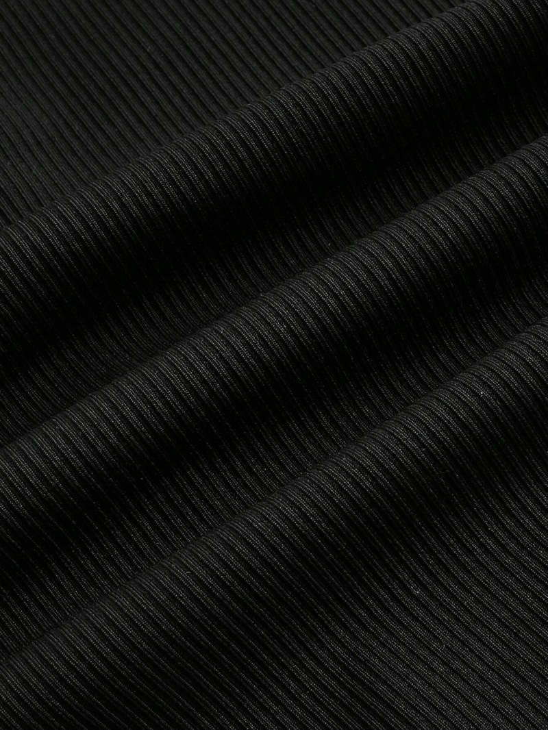 Binny Black Lettuce Hem Flared Leg Pants - Image 3