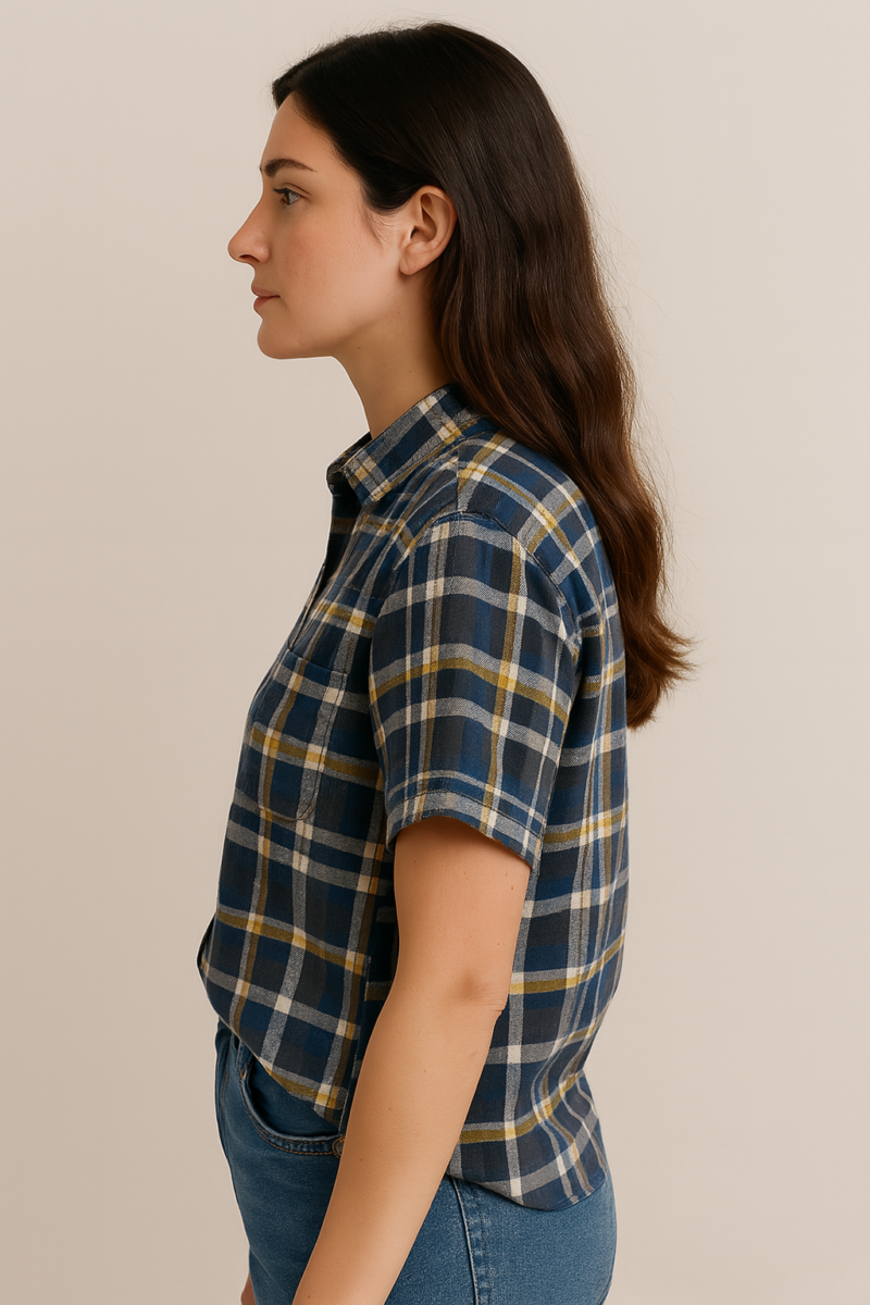 Minki Cotton Check Flannel Shirt - Image 2