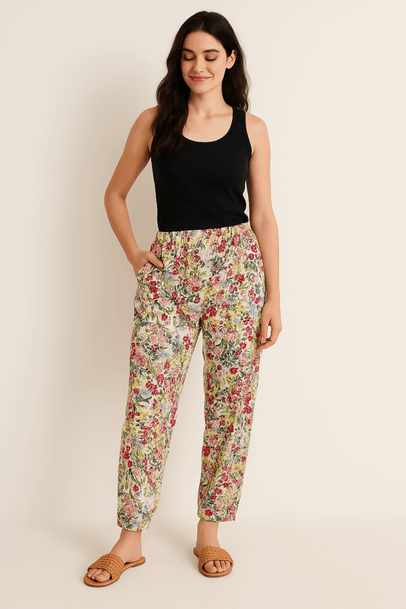 Sevi Floral Relaxed Fit Joggers