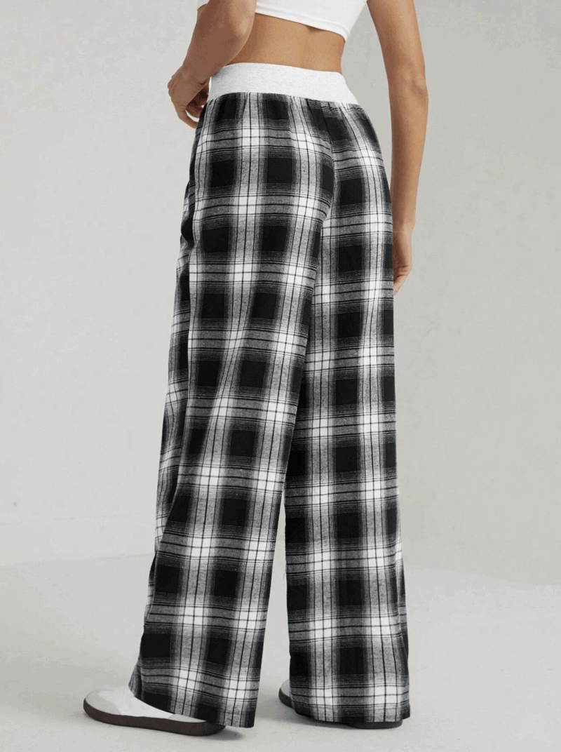 Beil Black & White Cotton Relaxed Fit Jogger - Image 2