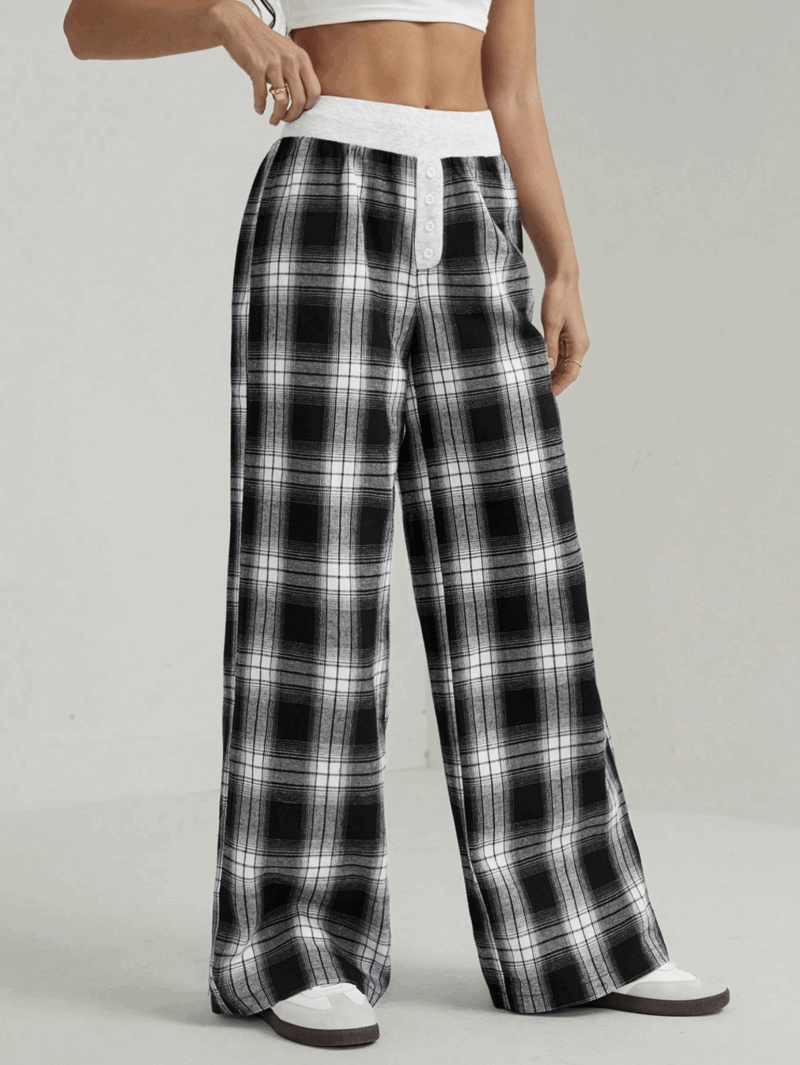 Beil Black & White Cotton Relaxed Fit Jogger - Image 3