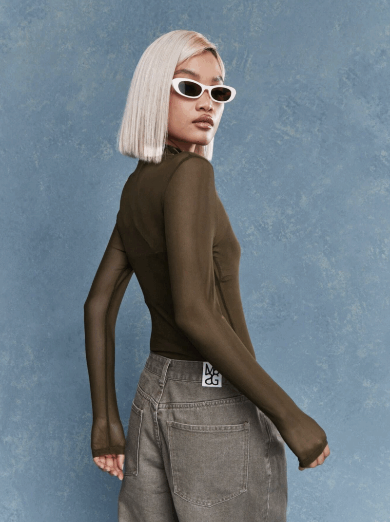Denny Green Mesh Full Sleeves Bodysuit - Image 2