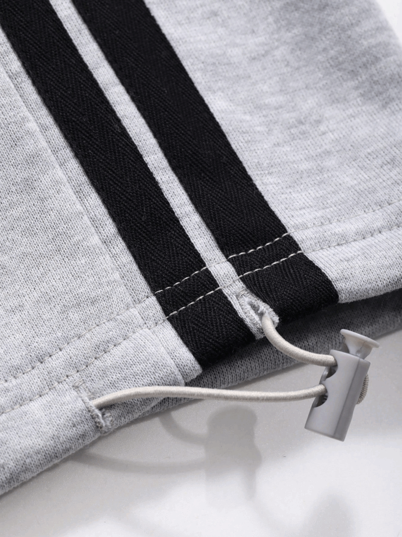 Beth Grey Contrast Tape Relaxed Fit Jogger - Image 5