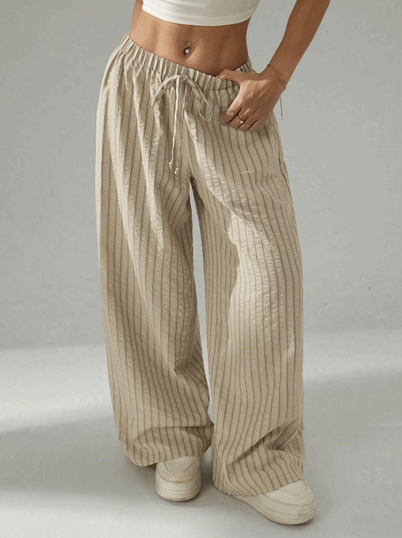 Silia Striped Relaxed Fit jogger