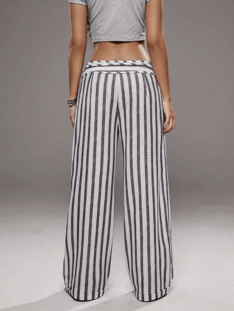 Gina Multicolor Relaxed Fit Tie Waist Cotton Jogger - Image 2