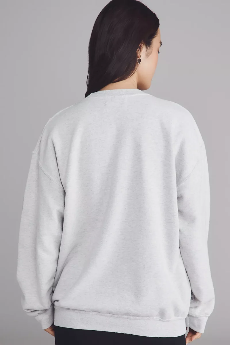 Tres Bon Puppy Relaxed Fit Grey Sweatshirt - Image 2