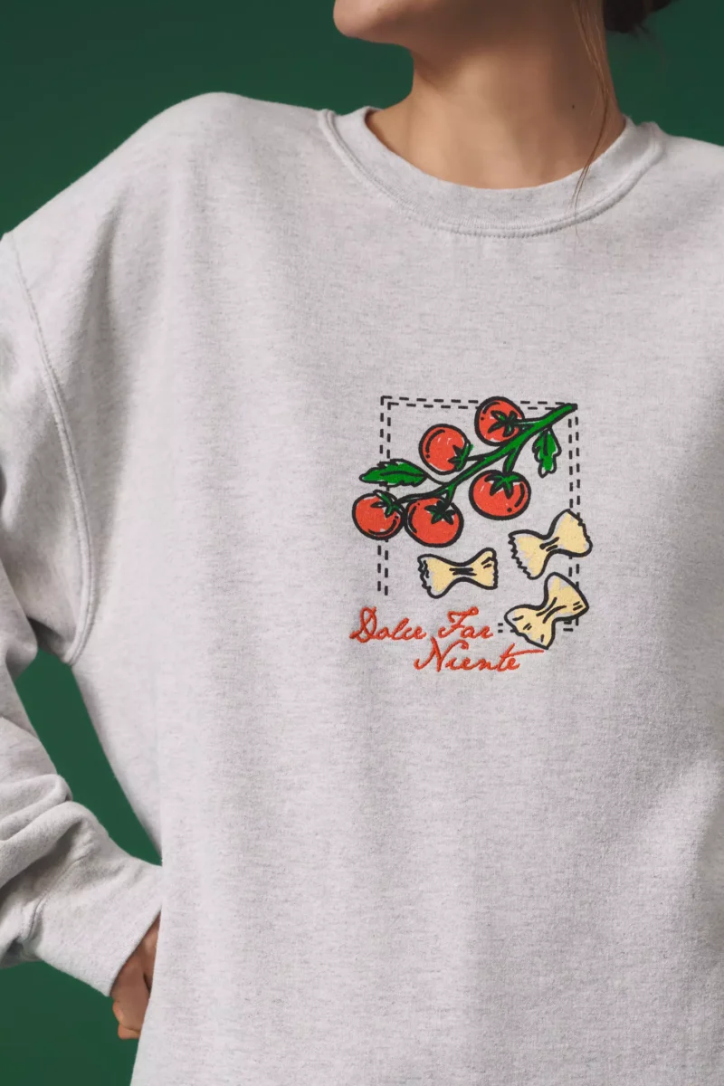 Dolce Fir Niente Relaxed Fit Grey Sweatshirt - Image 2
