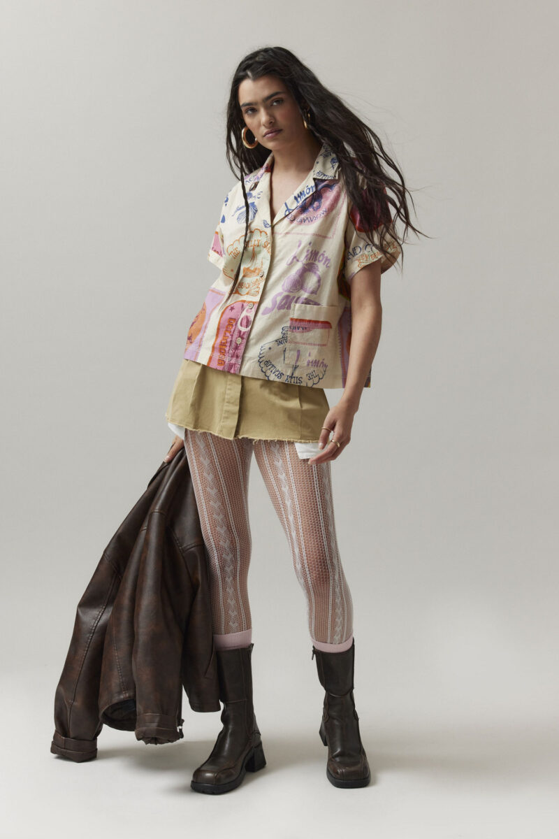 Vicky Multicolor relaxed Fit Printed Cotton Shirt - Image 2