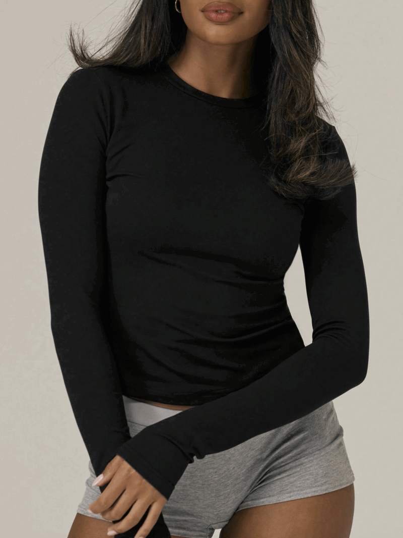 Alisha Black Full Sleeves Top - Image 4