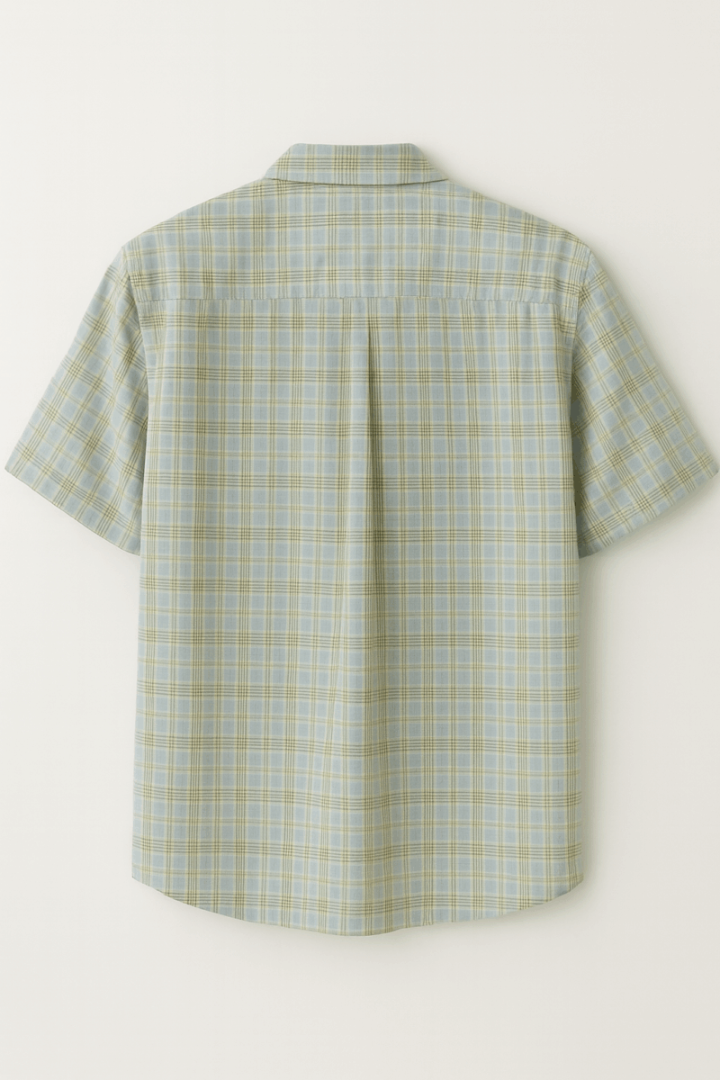 Jiya Creme Check Printed Cotton Shirt - Image 2