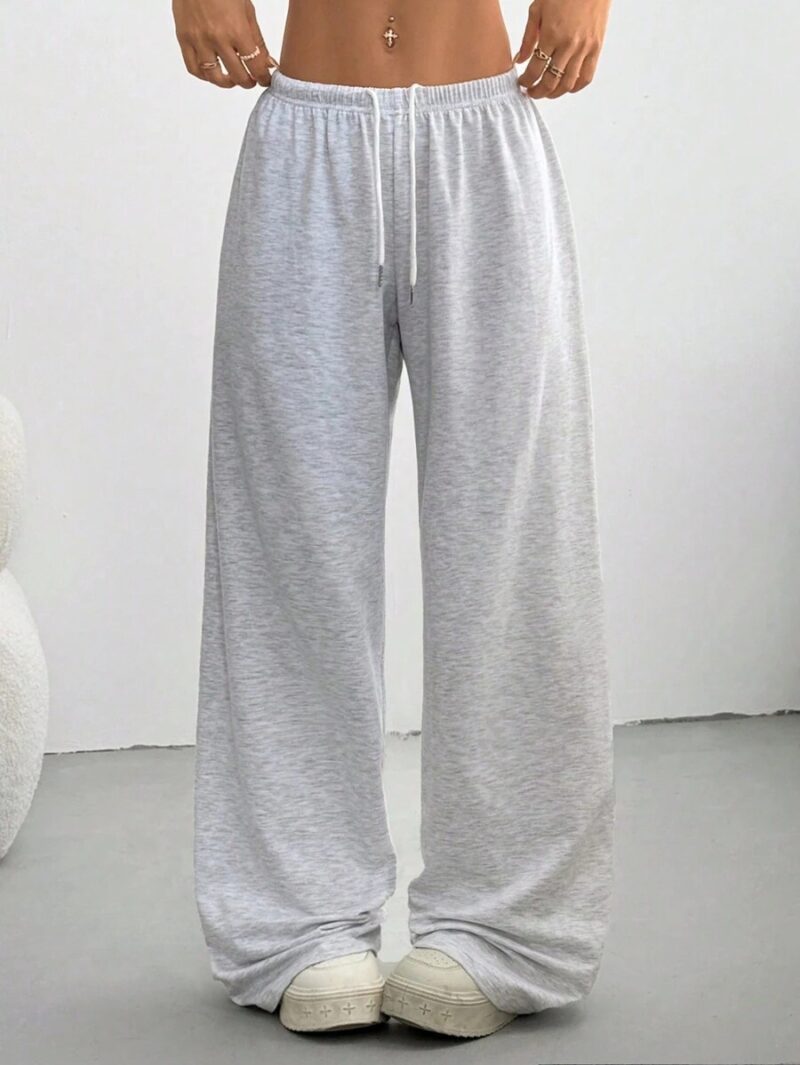 Deana Grey Relaxed Fit Fleece Jogger - Image 3