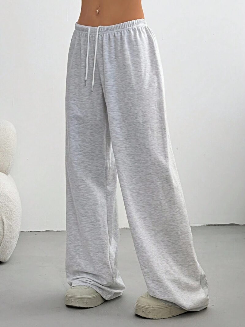 Deana Grey Relaxed Fit Fleece Jogger - Image 4