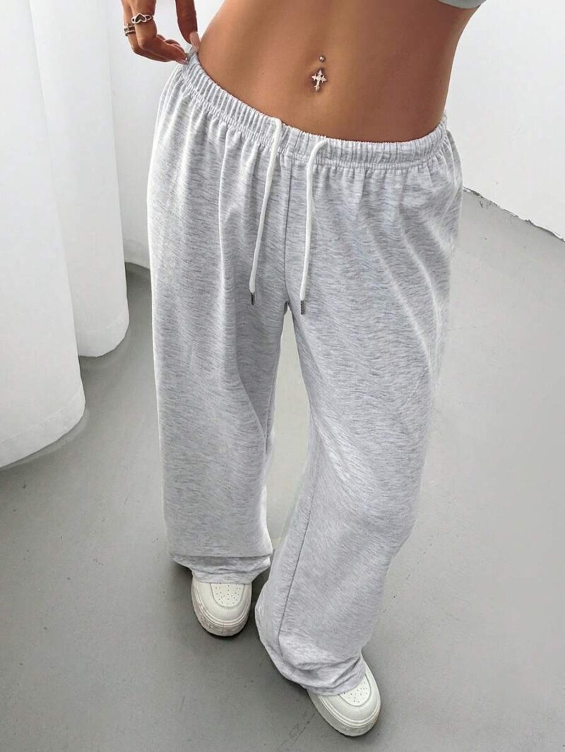 Deana Grey Relaxed Fit Fleece Jogger - Image 6