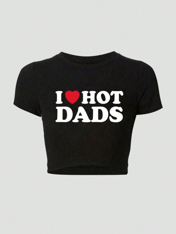 Hot Dads Black Printed Baby tee