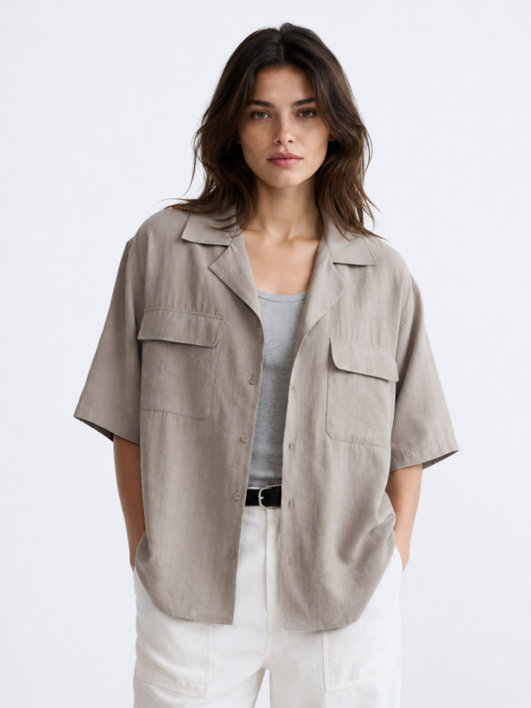 Silva Grey Relaxed Fit Cotton Shirt